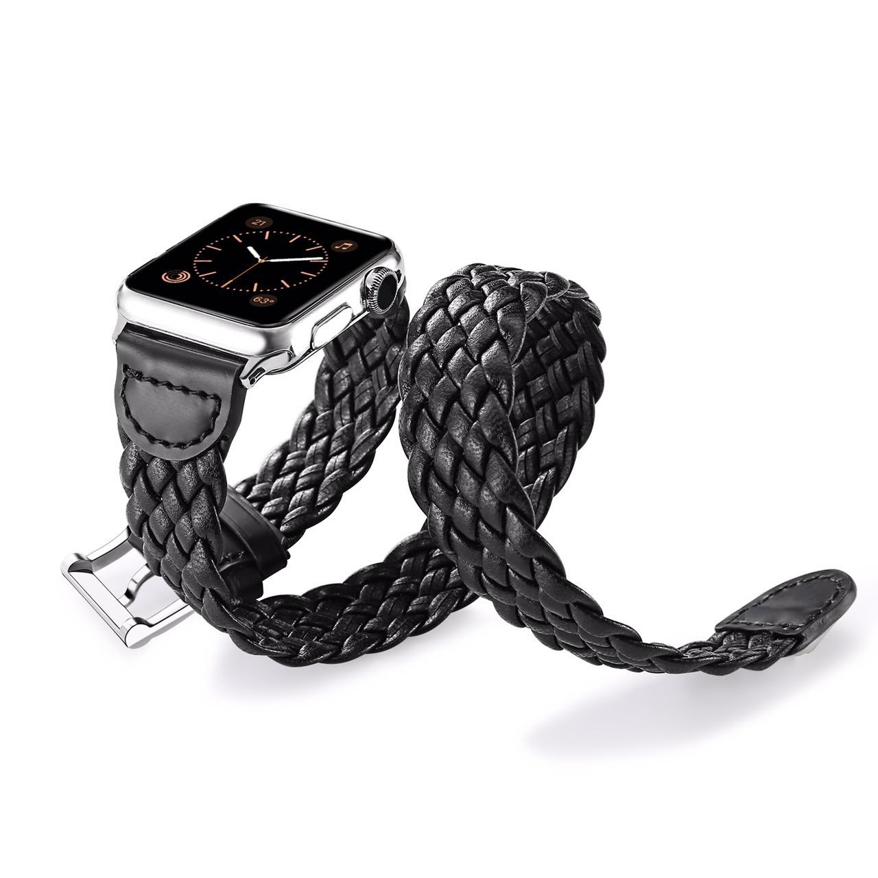 Leather Braided Apple Watch Band 